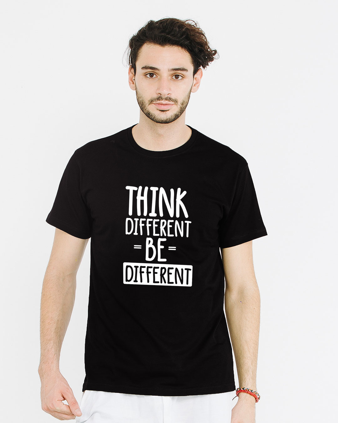 Shop Be Different Half Sleeve T-Shirt-Back