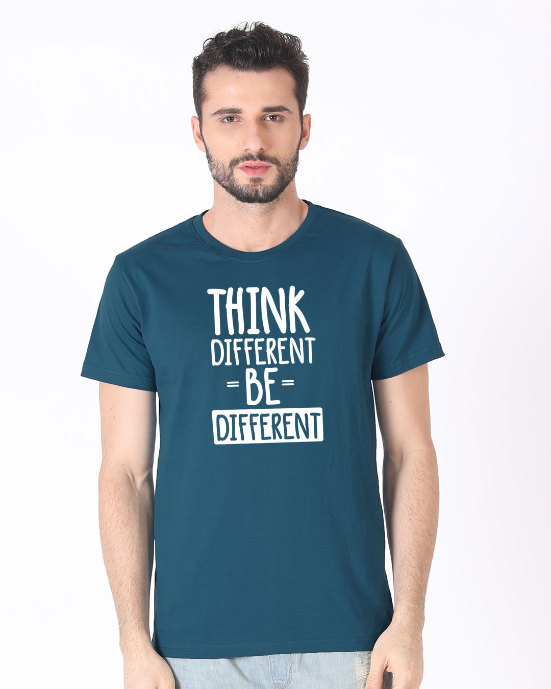 Shop Be Different Half Sleeve T-Shirt-Back