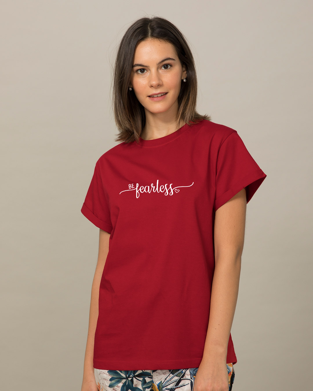 Shop Be Fearless Boyfriend T-Shirt-Back