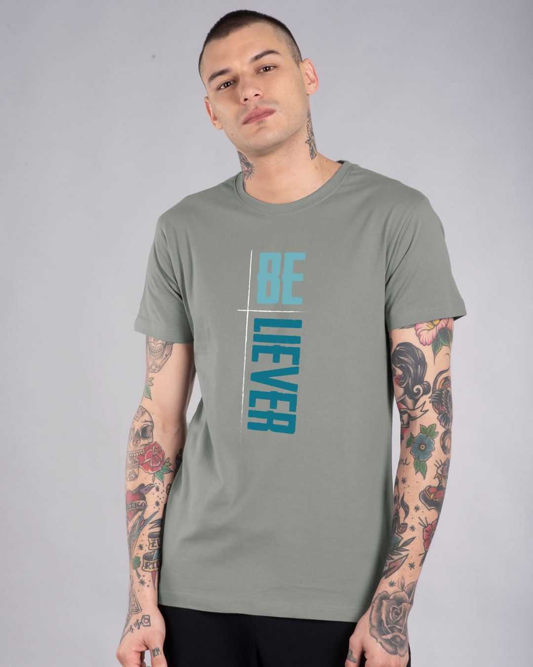 Shop Be-liever Half Sleeve T-Shirt-Back
