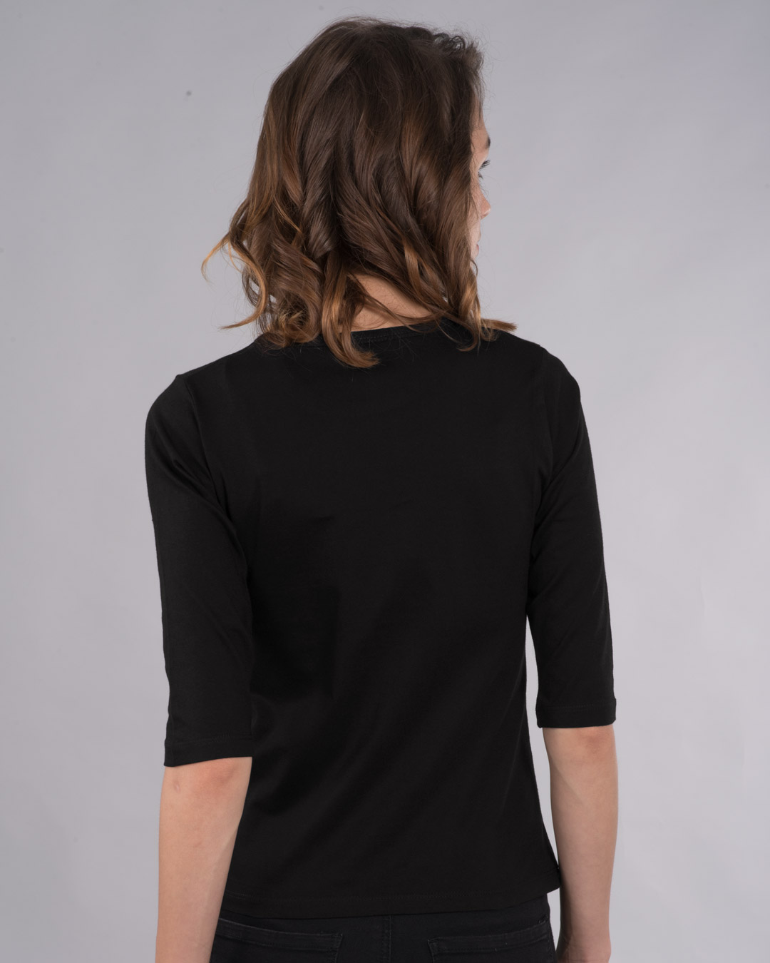 Shop Be The Light Round Neck 3/4th Sleeve T-Shirt-Back