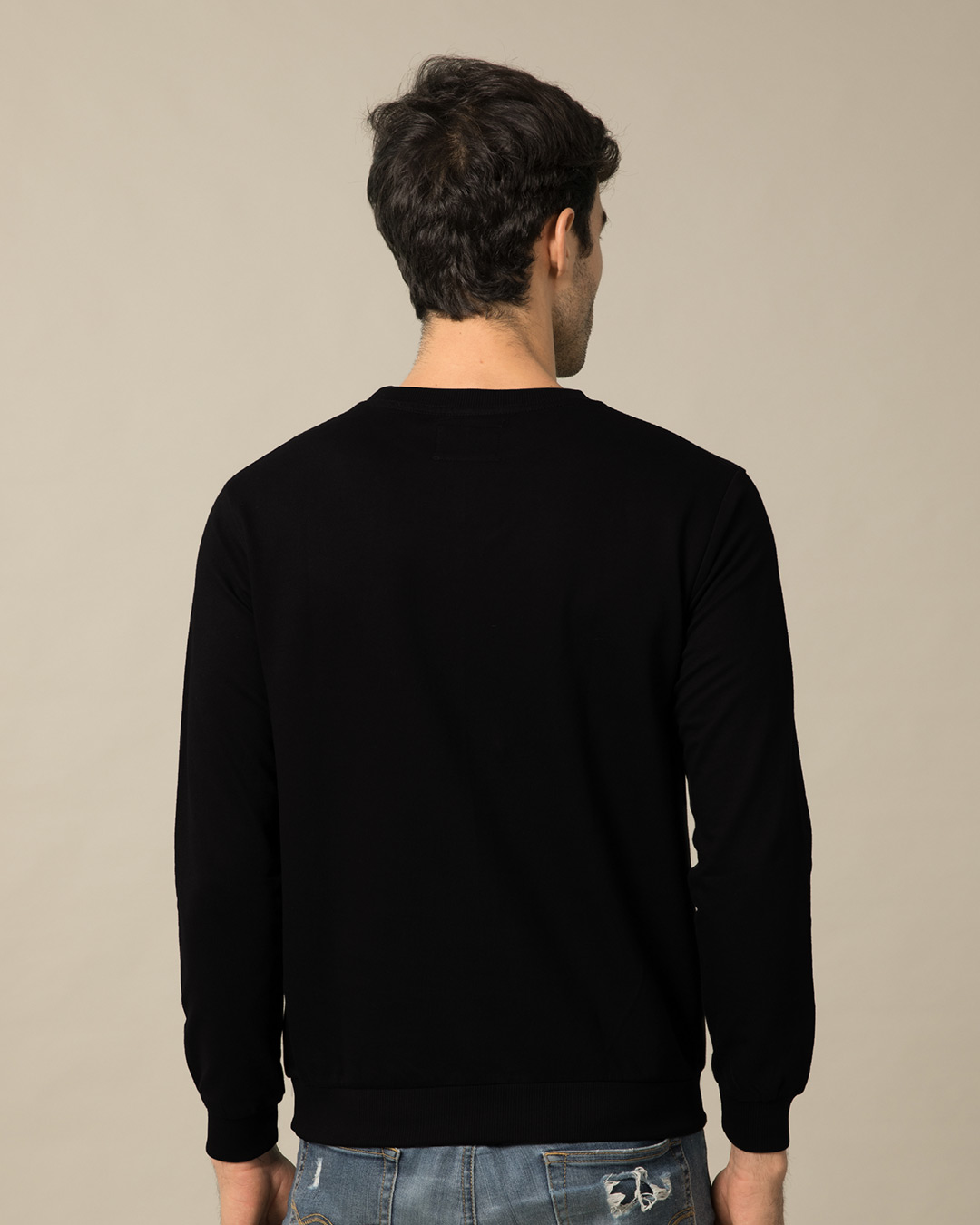 Shop Be Unique Barcode Glow In Dark Fleece Light Sweatshirt-Back