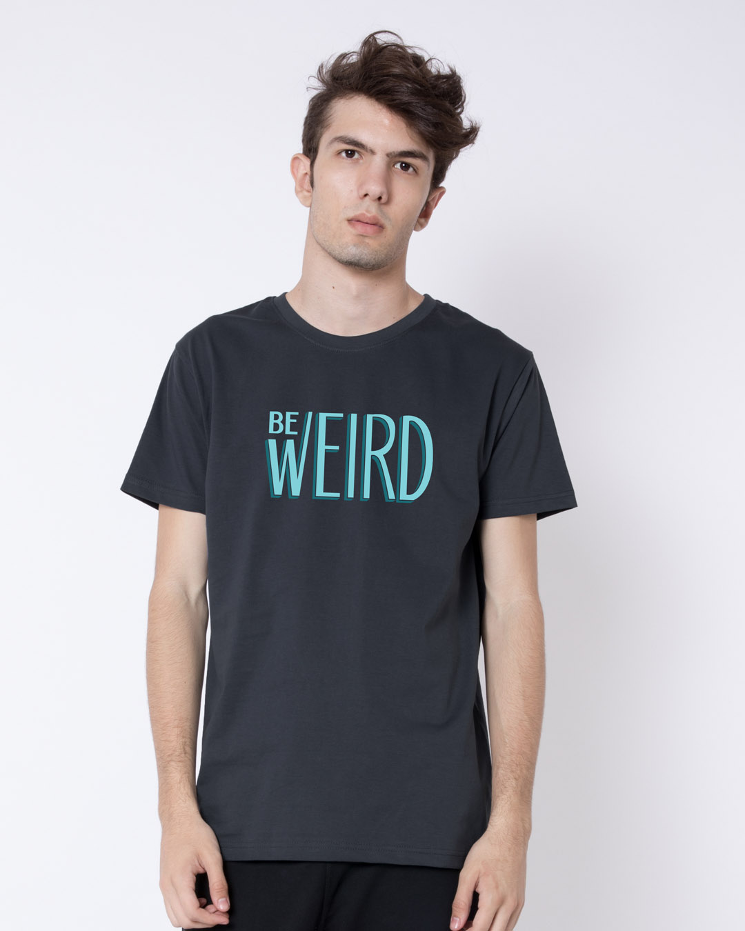 Shop Be Weird Half Sleeve T-Shirt-Back