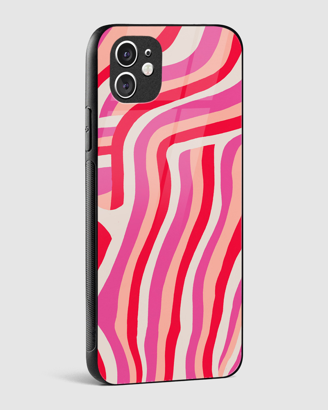 Shop Beach Waves Pattern Premium Glass Case for Apple iPhone 11-Back