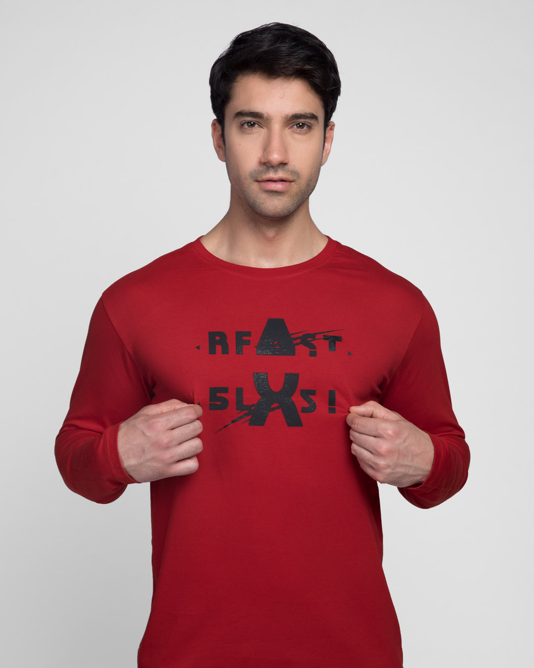 Shop Beast Claw Full Sleeve T-Shirt (Hidden Message)-Back