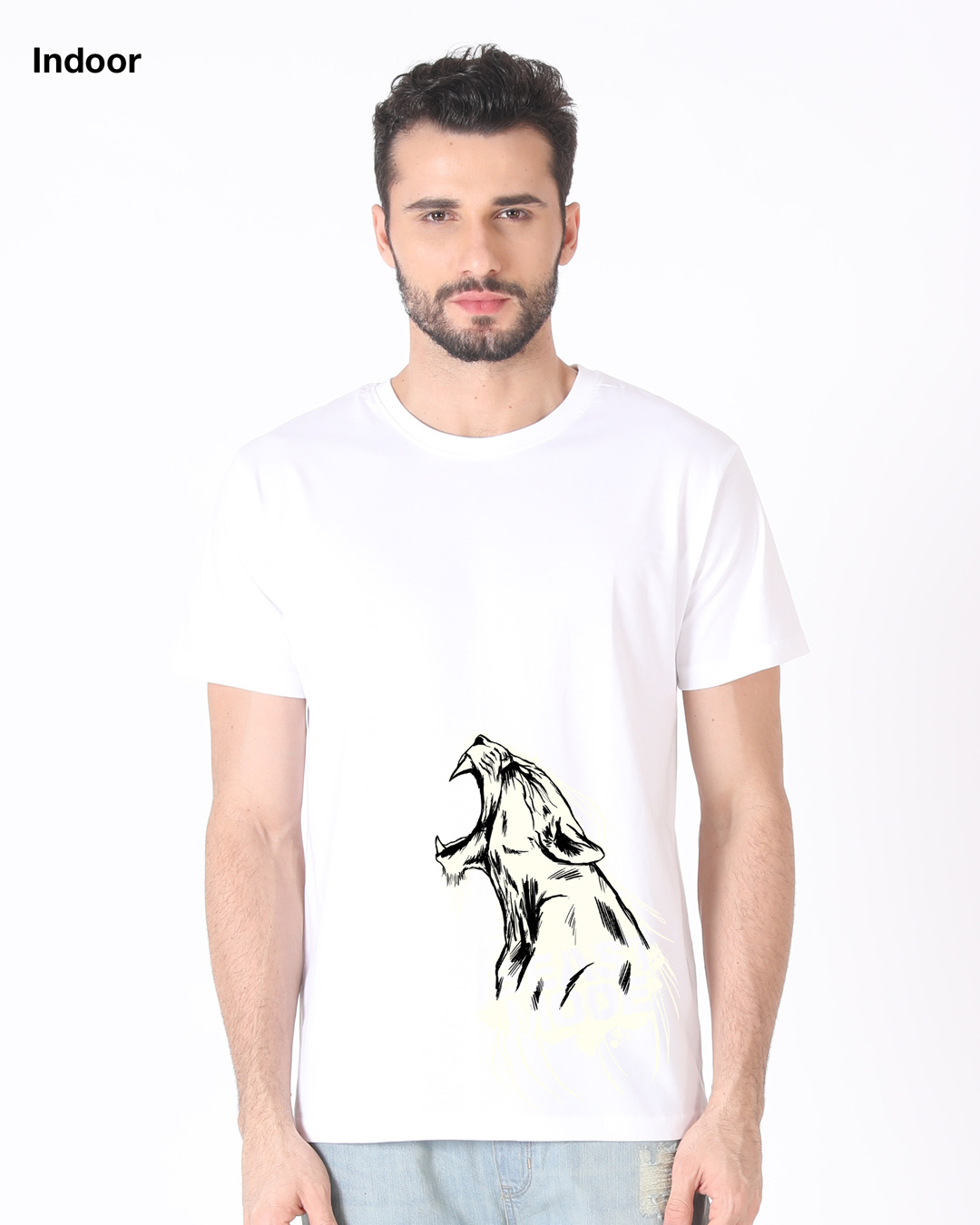 Buy Men's White Beast Mode (Sun Active) T-shirt Online at Bewakoof