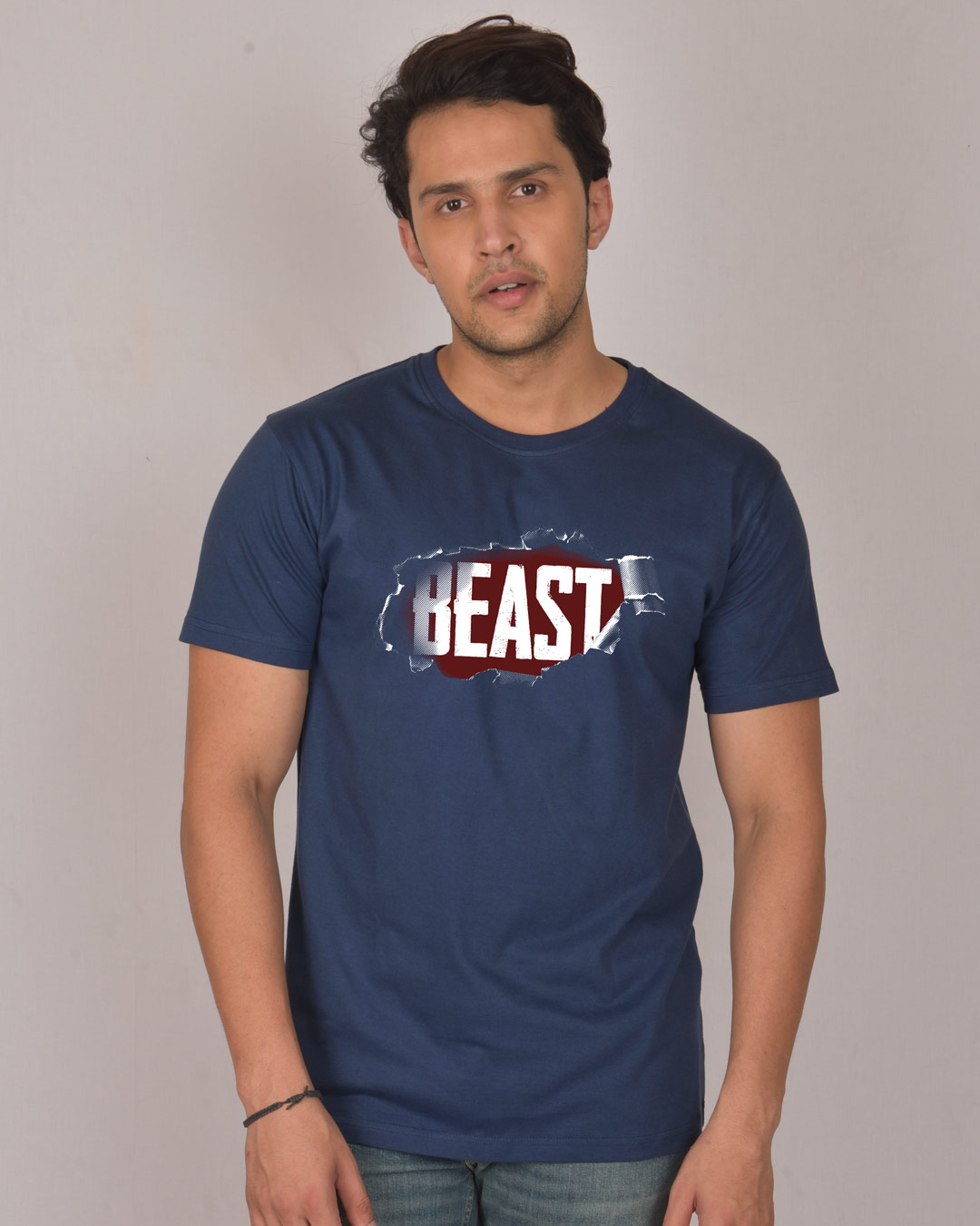 Shop Beast Tear Half Sleeve T-Shirt-Back