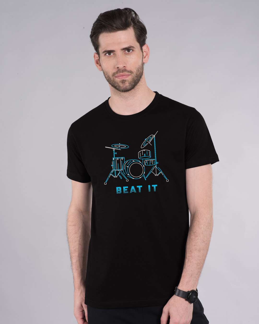 Shop Beat It Half Sleeve T-Shirt-Back