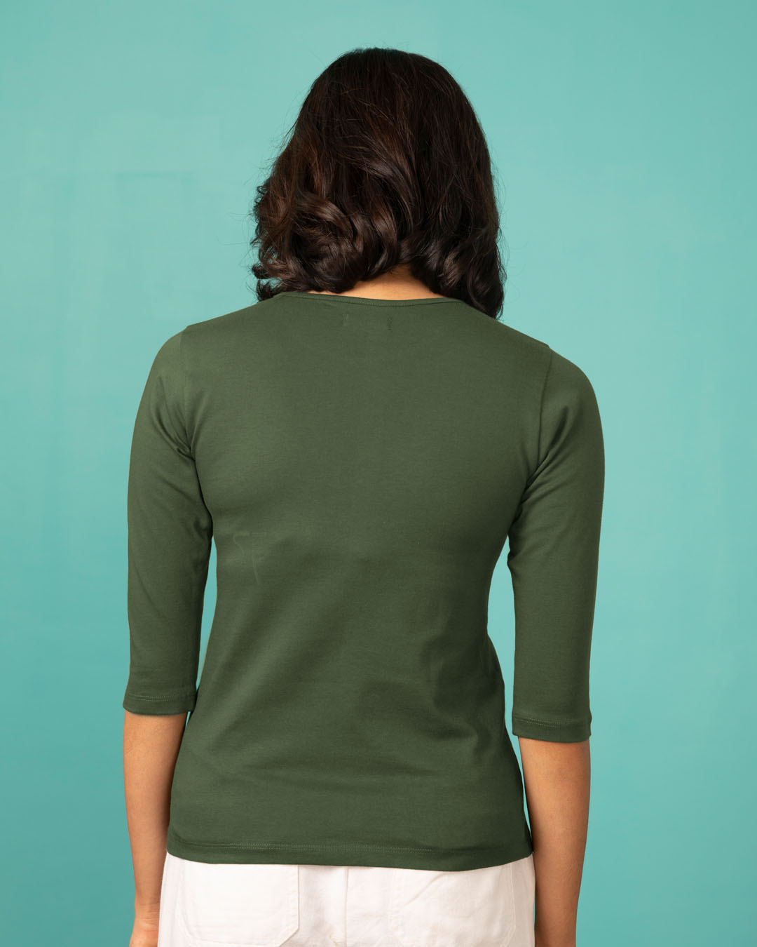 Shop Being Sexy Round Neck 3/4th Sleeve T-Shirt-Back