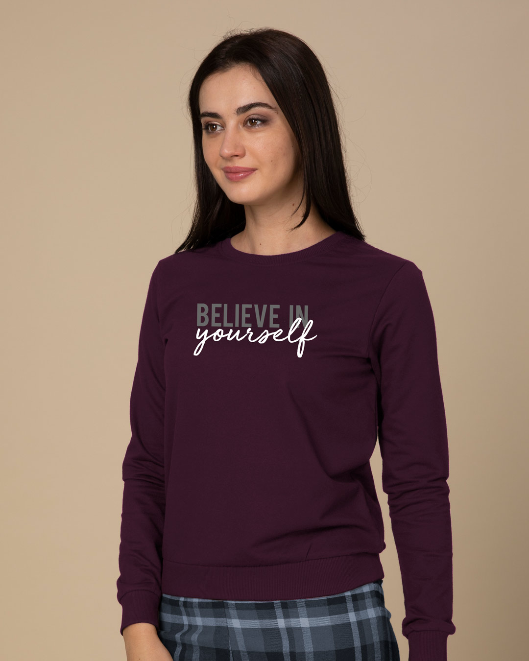 Shop Believe In You Fleece Light Sweatshirt-Back