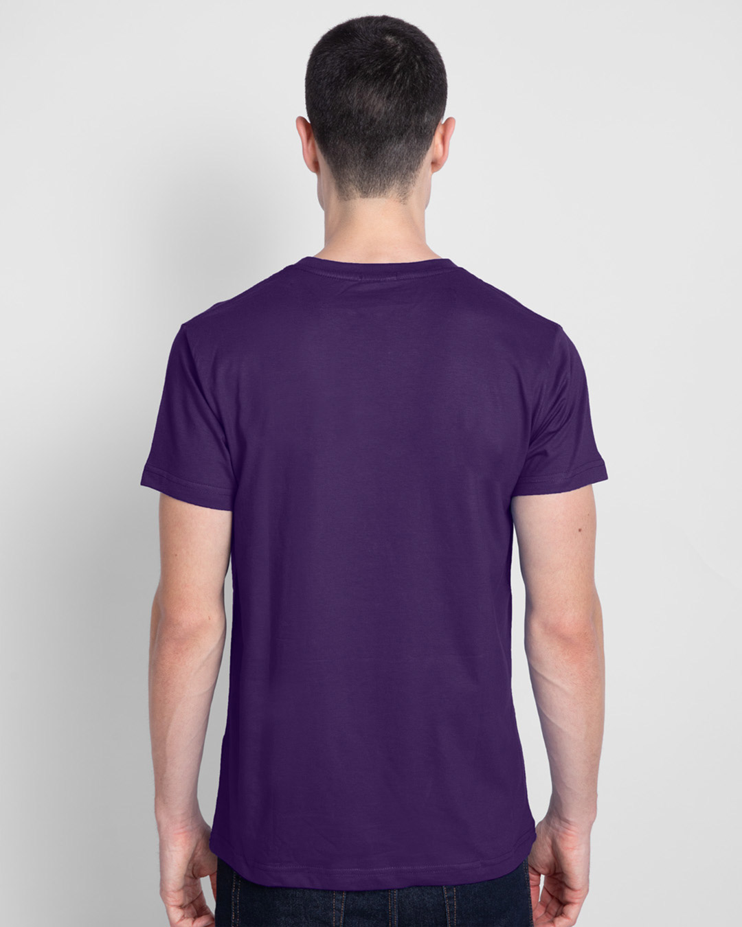 Shop Believe In Yourself Half Sleeve T-Shirt Parachute Purple-Back