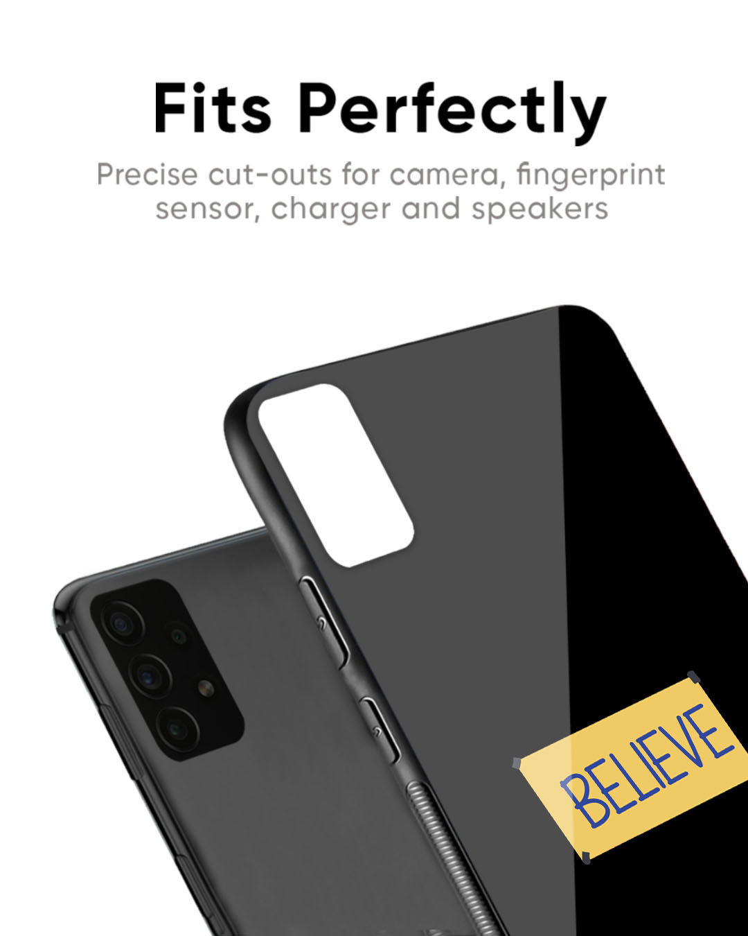 Shop Believe Yourself Premium Glass Case for OnePlus 6T(Shock Proof, Scratch Resistant)-Back