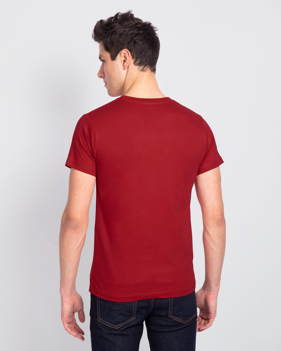 Shop Bella Spray Half Sleeve T-Shirt Bold Red-Back
