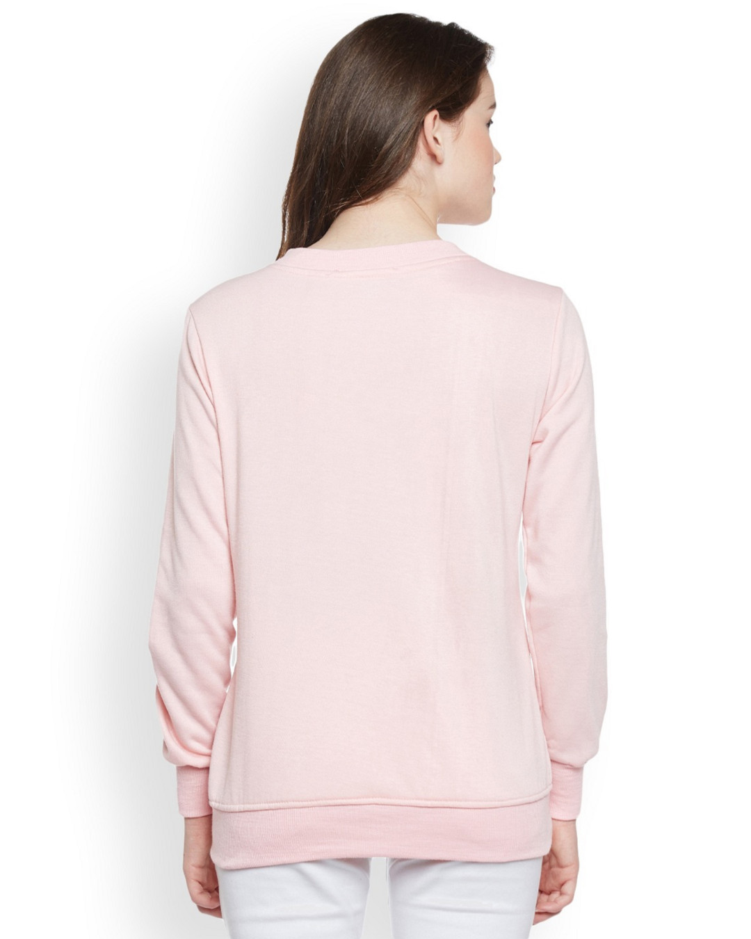 Shop Women's Pink Regular Fit Sweatshirt-Back