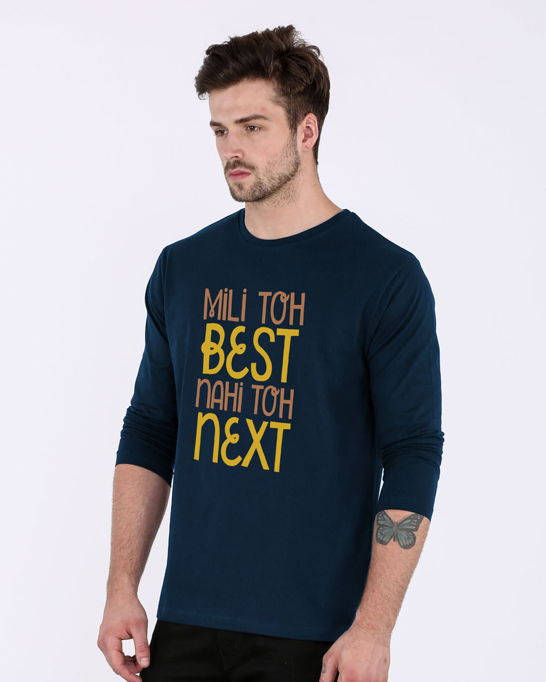 Shop Best Or Next Full Sleeve T-Shirt-Back