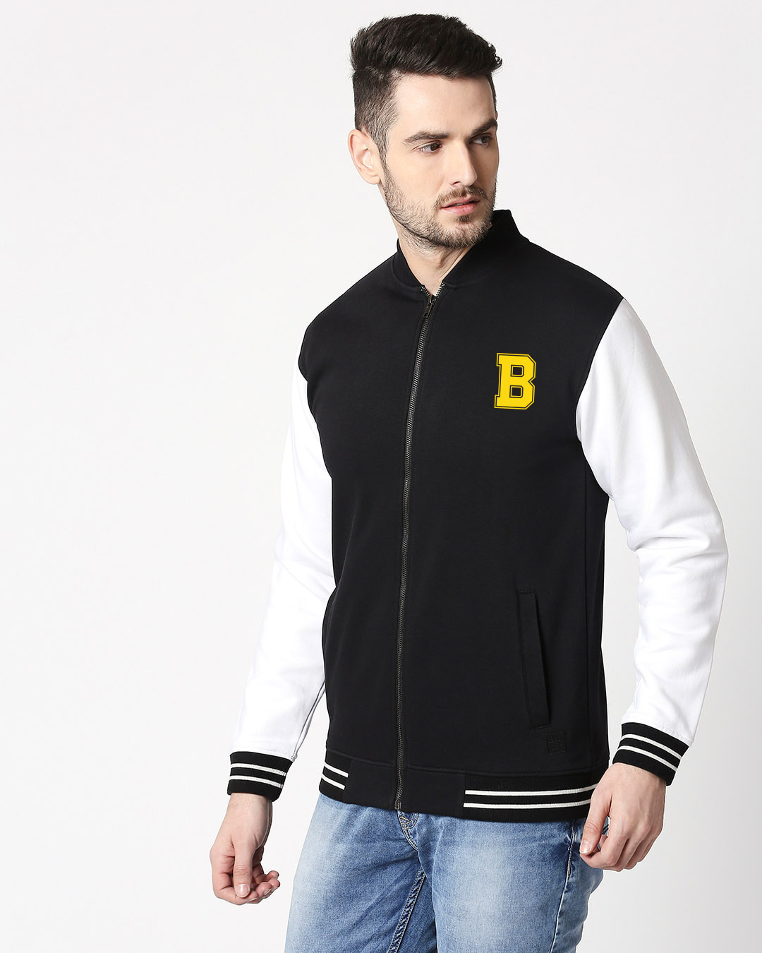 bewakoof varsity jacket