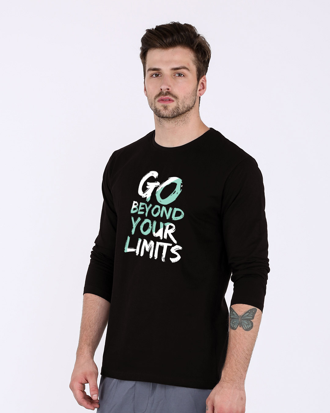 Shop Beyond Limits Full Sleeve T-Shirt-Back