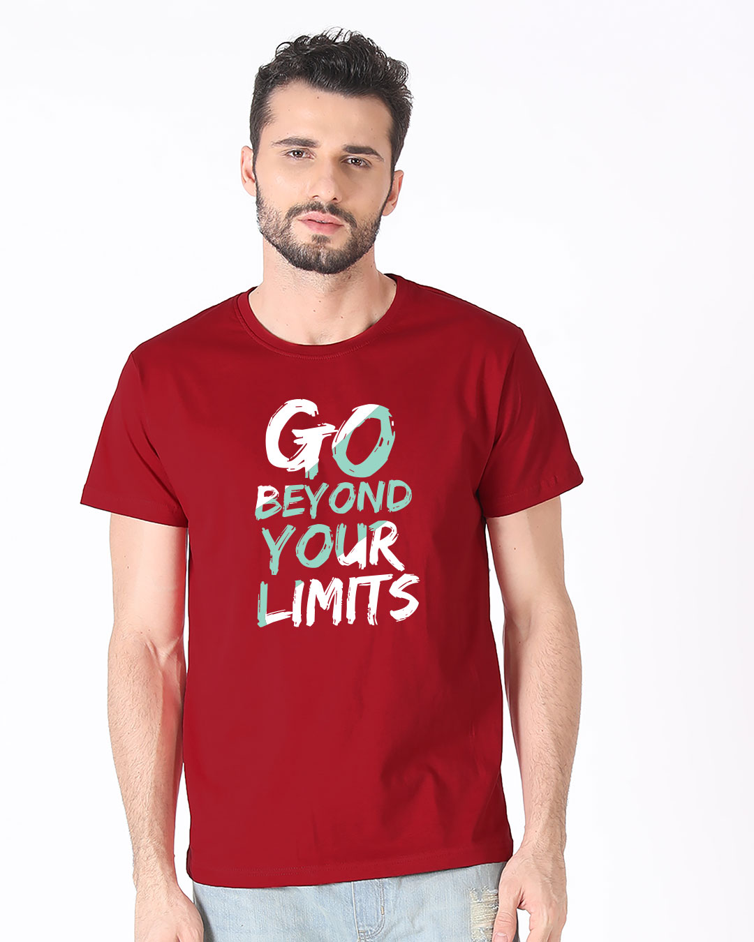 Shop Beyond Limits Half Sleeve T-Shirt-Back