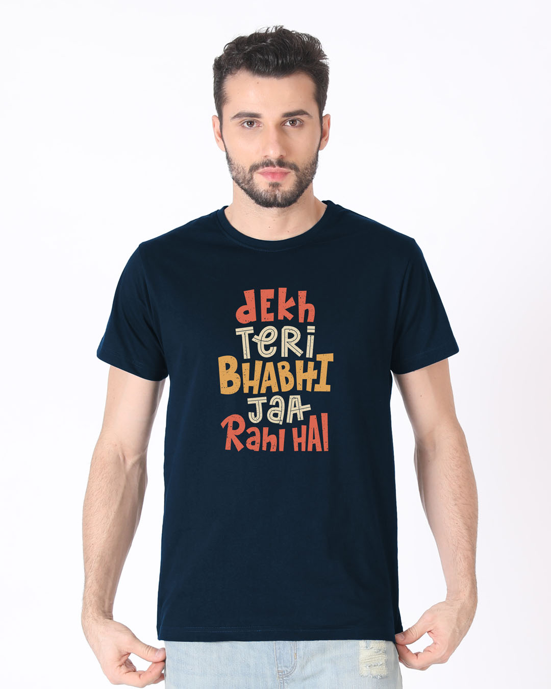 Shop Bhabhi Jaa Rahi Hai Half Sleeve T-Shirt-Back