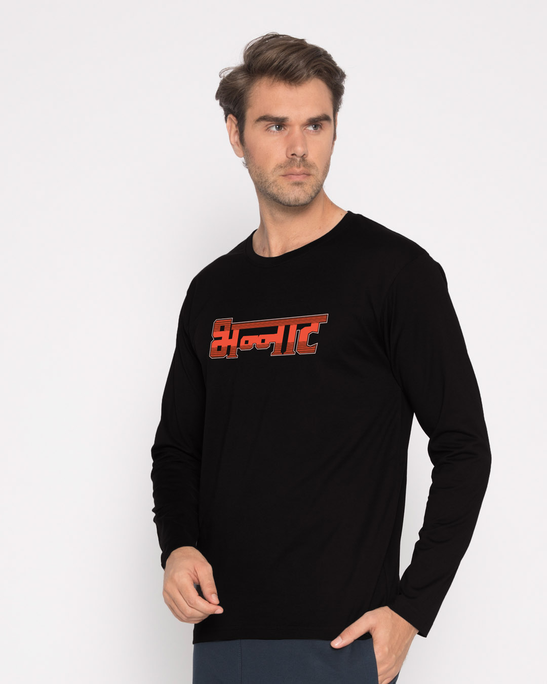 Shop Bhannat Full Sleeve T-Shirt-Back