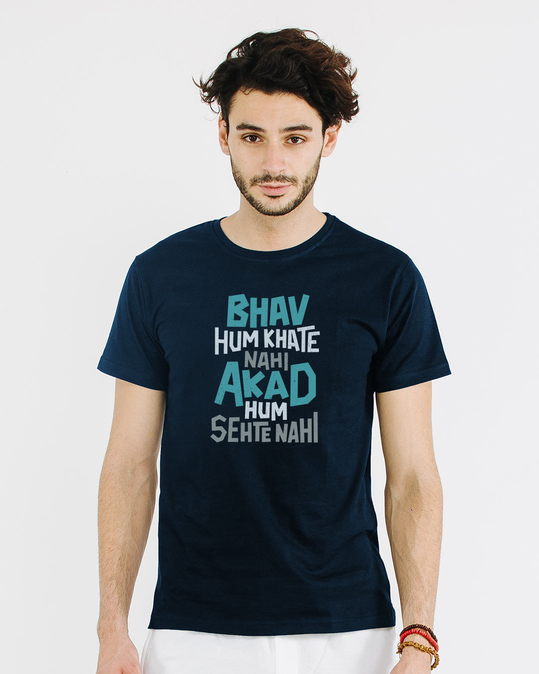 Shop Bhav Hum Khate Nahi Half Sleeve T-Shirt-Back