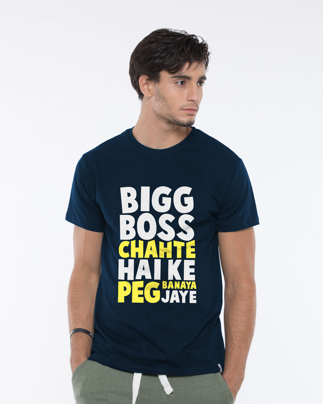 Shop Big Boss Peg Half Sleeve T-Shirt-Back