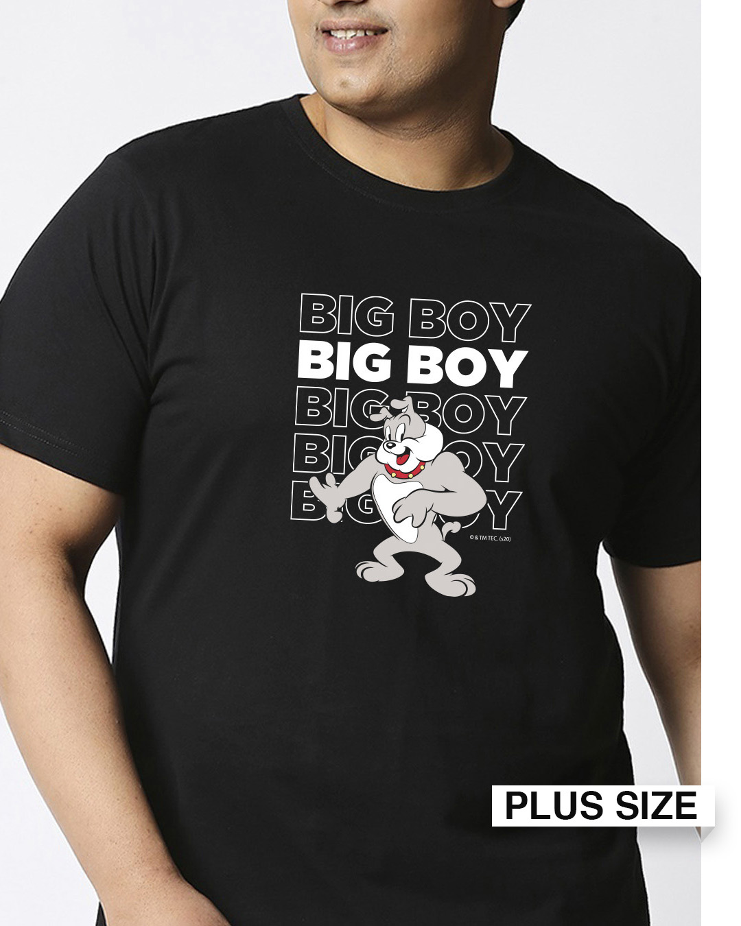 Big Boy Half Sleeves Printed T Shirt Plus Size Tjl