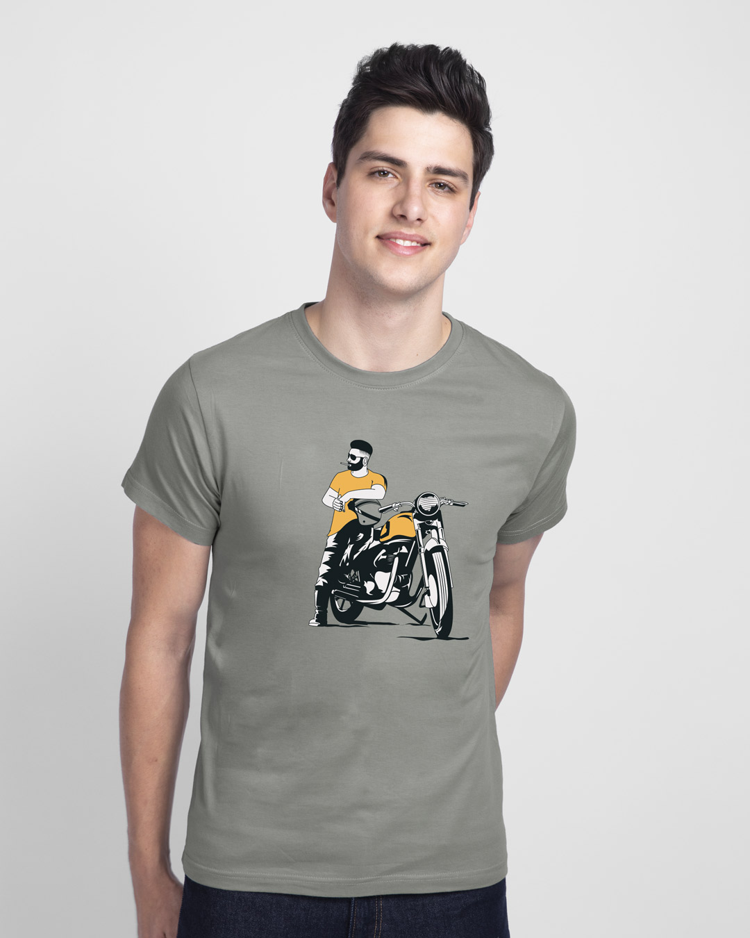 Buy Biker Bro Half Sleeve T-Shirt Online at Bewakoof
