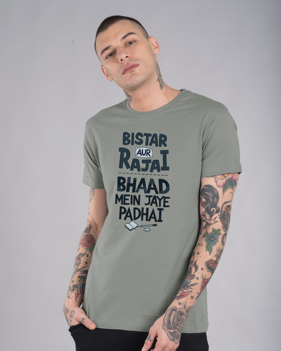 Shop Bistar Aur Rajai Half Sleeve T-Shirt-Back