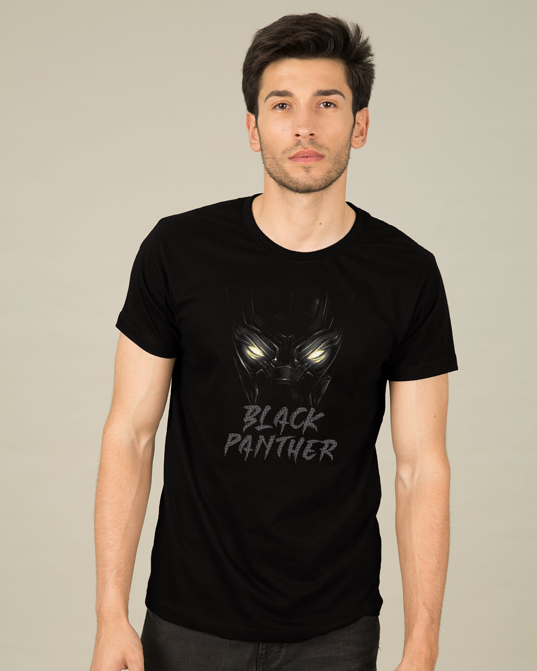 Shop Black Eyes Half Sleeve T-Shirt (AVEGL)-Back