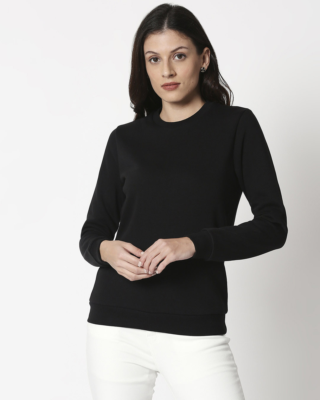 Shop Women's Black Sweater-Back