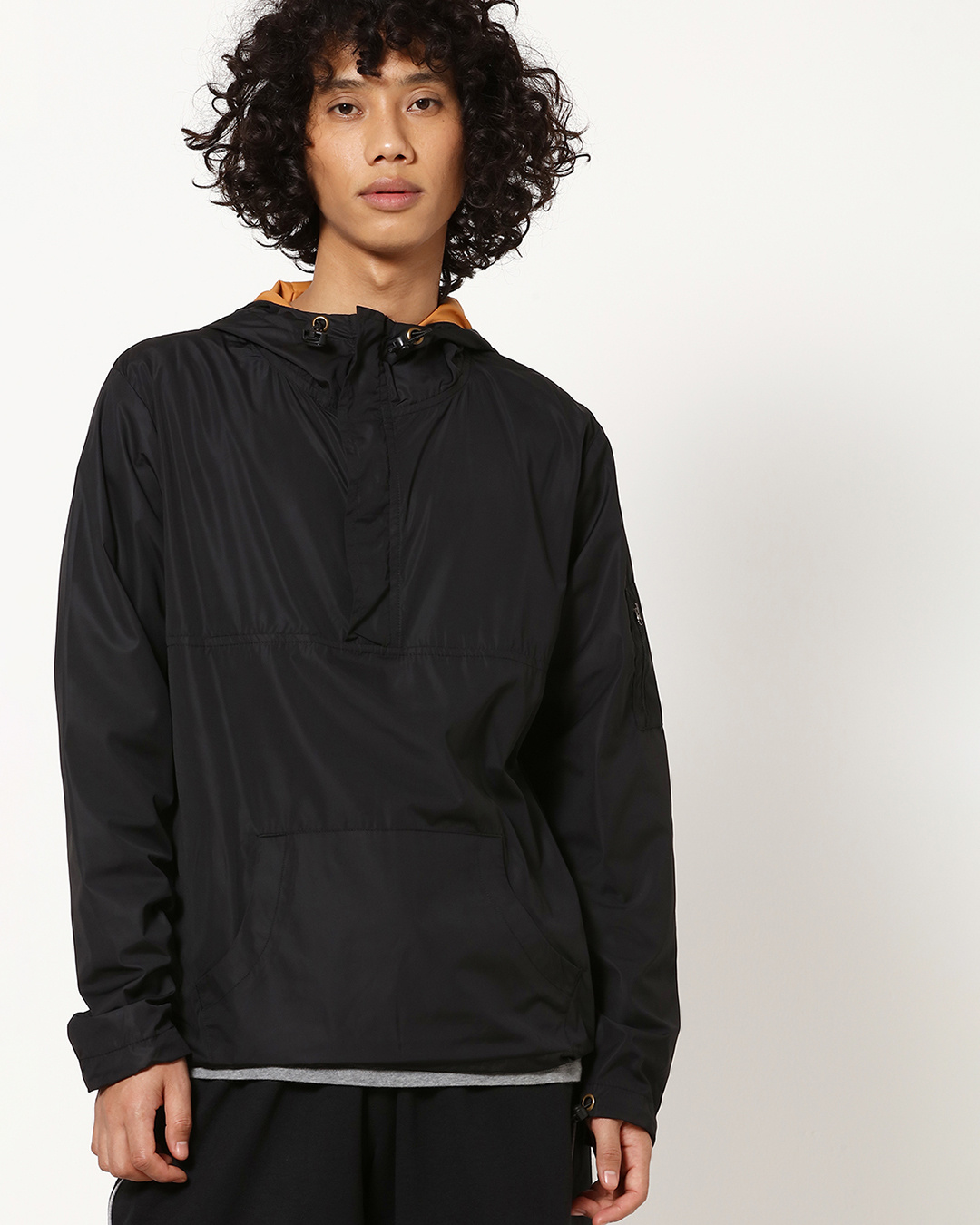 black windcheater