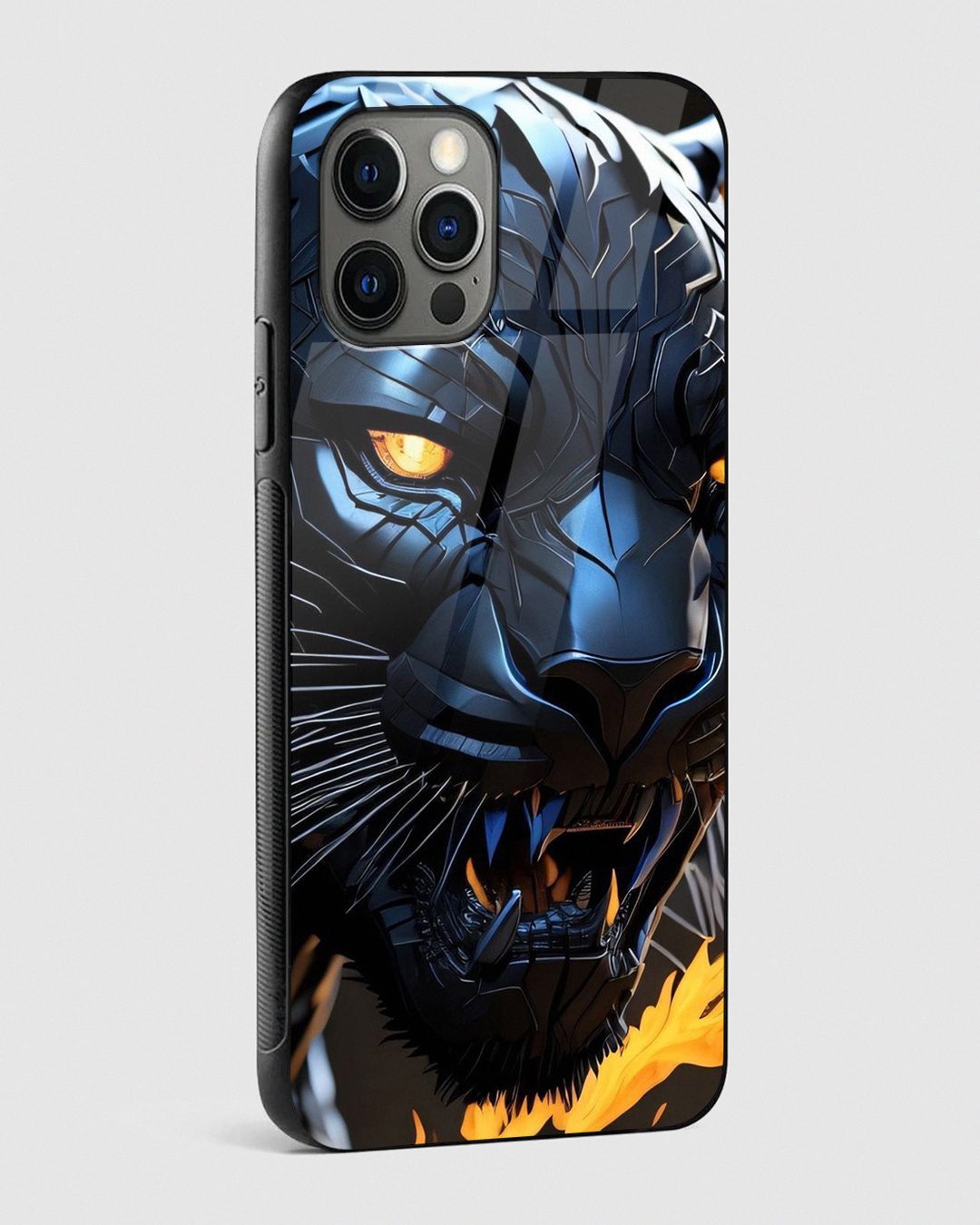 Shop Black Panther Premium Glass Case for Apple iPhone 15 Pro Max-Back