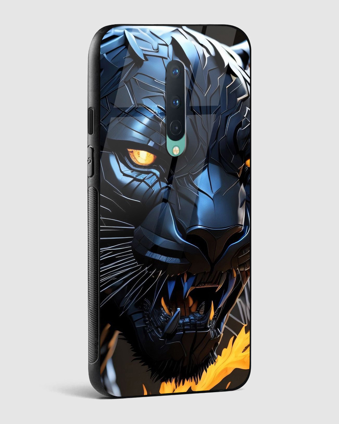Shop Black Panther Premium Glass Case for OnePlus 8-Back