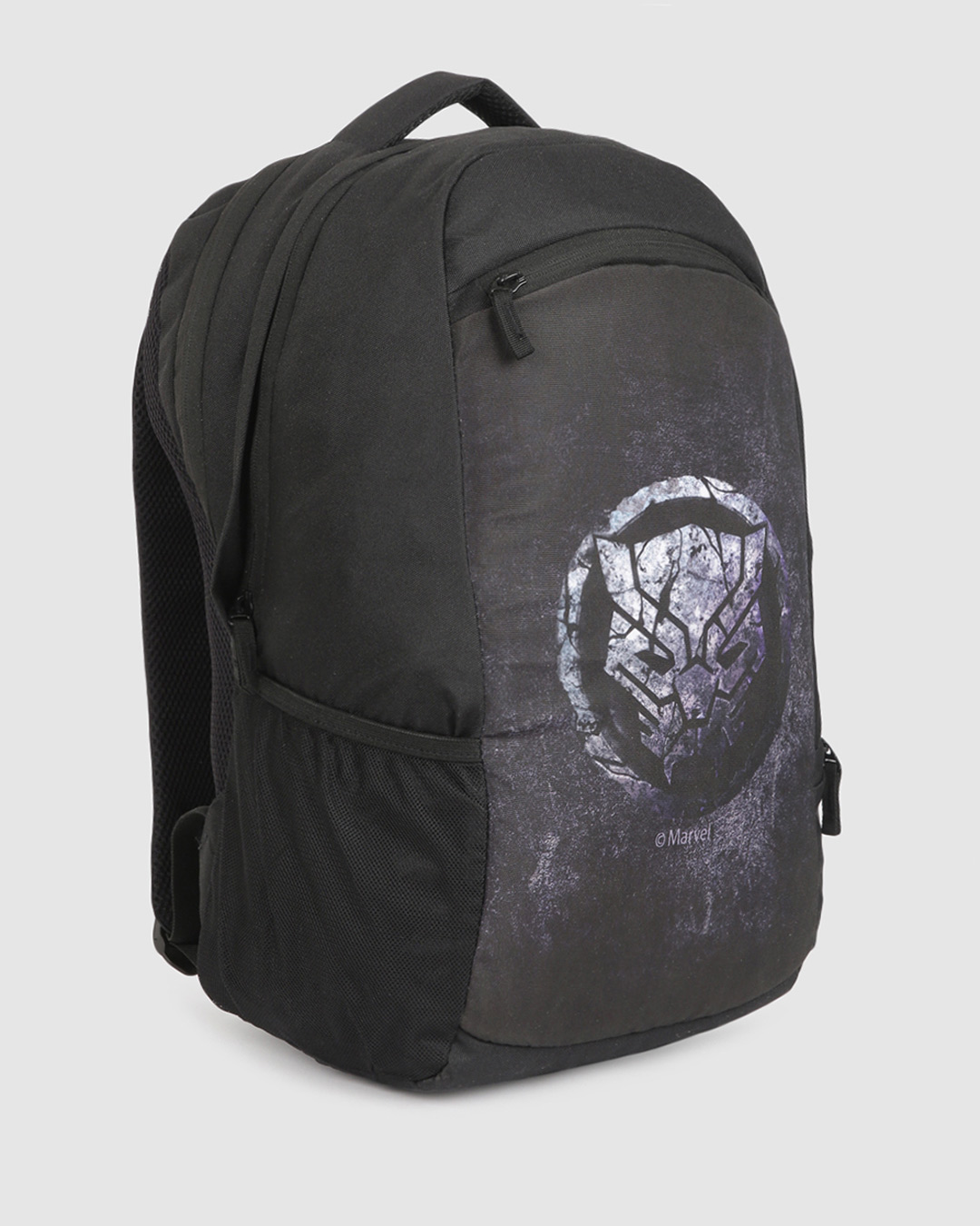 Shop Black Panther Stone Logo (AVL) Laptop Backpack Black-Back