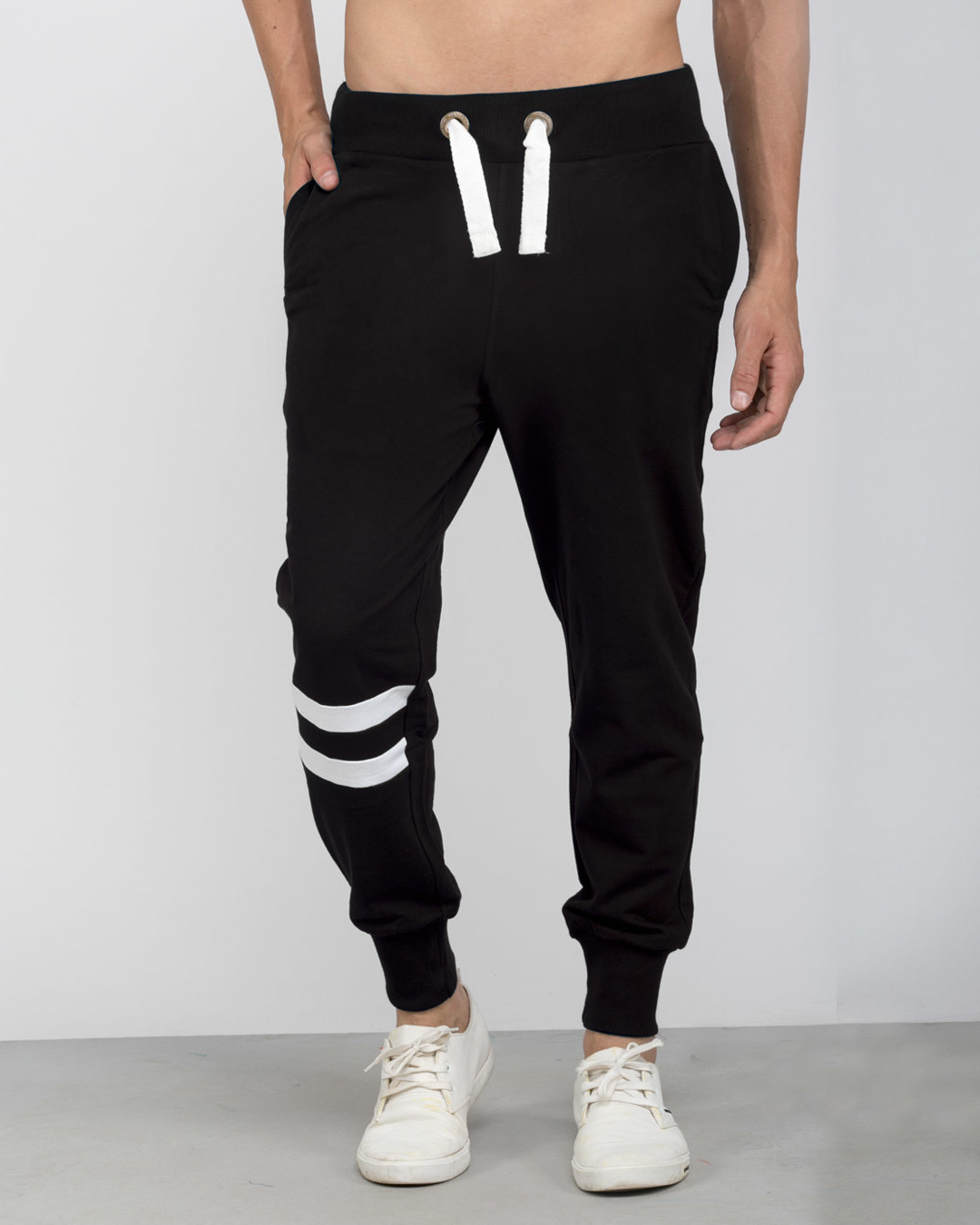 black sport joggers