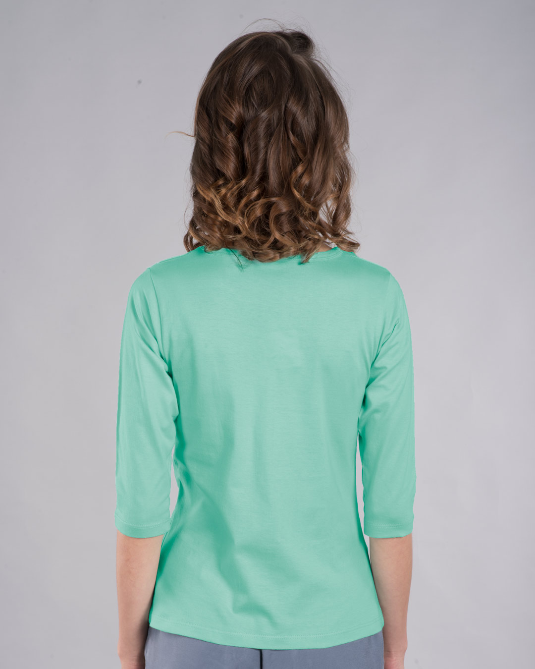 Shop Bloom With Grace Round Neck 3/4th Sleeve T-Shirt-Back
