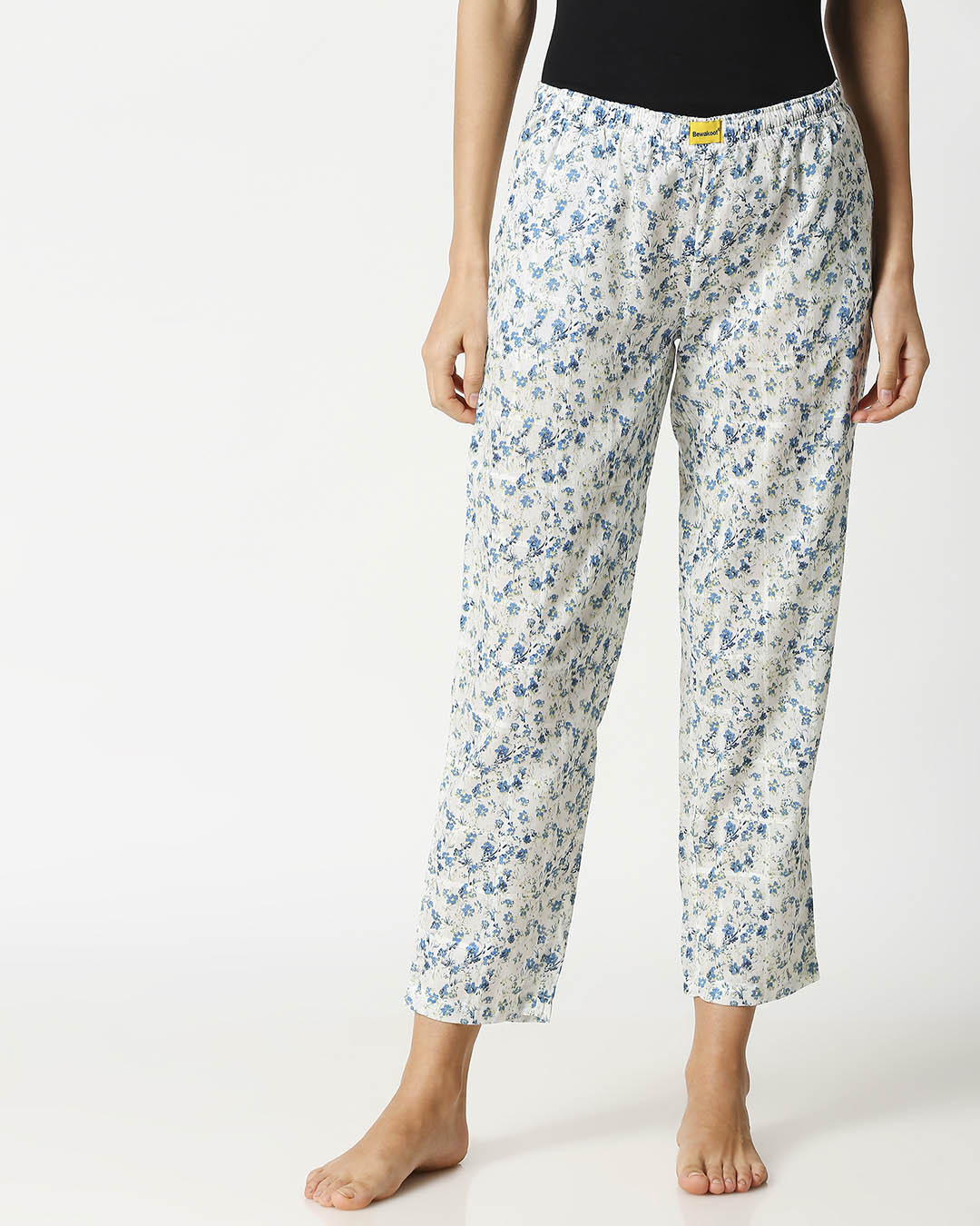 Shop Blue Floral Women's Pyjamas-Back