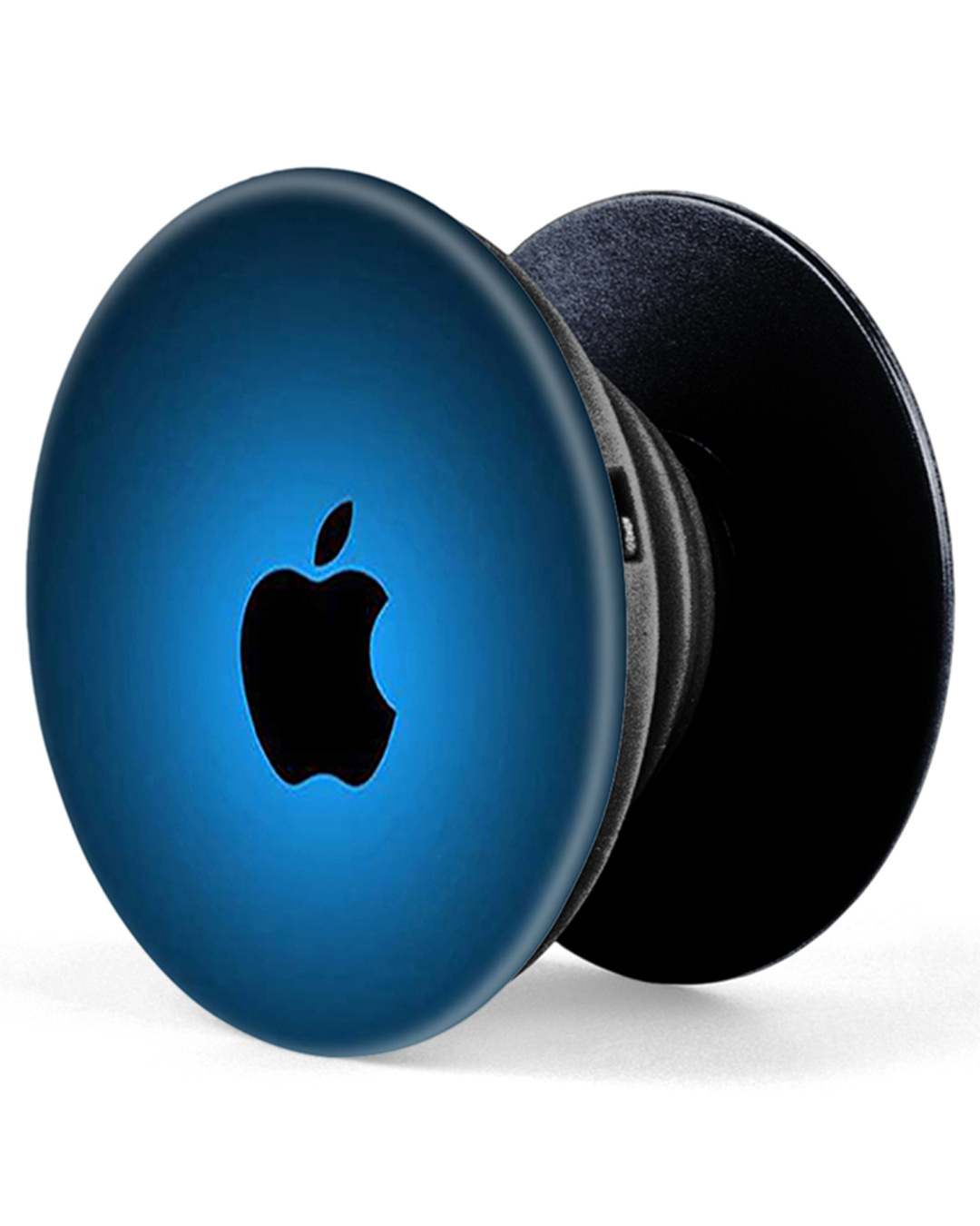 Shop Blue Glowing Apple Pop Socket-Back