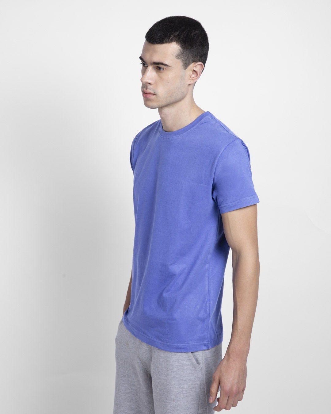Shop Blue Haze Half Sleeve T-Shirt-Back