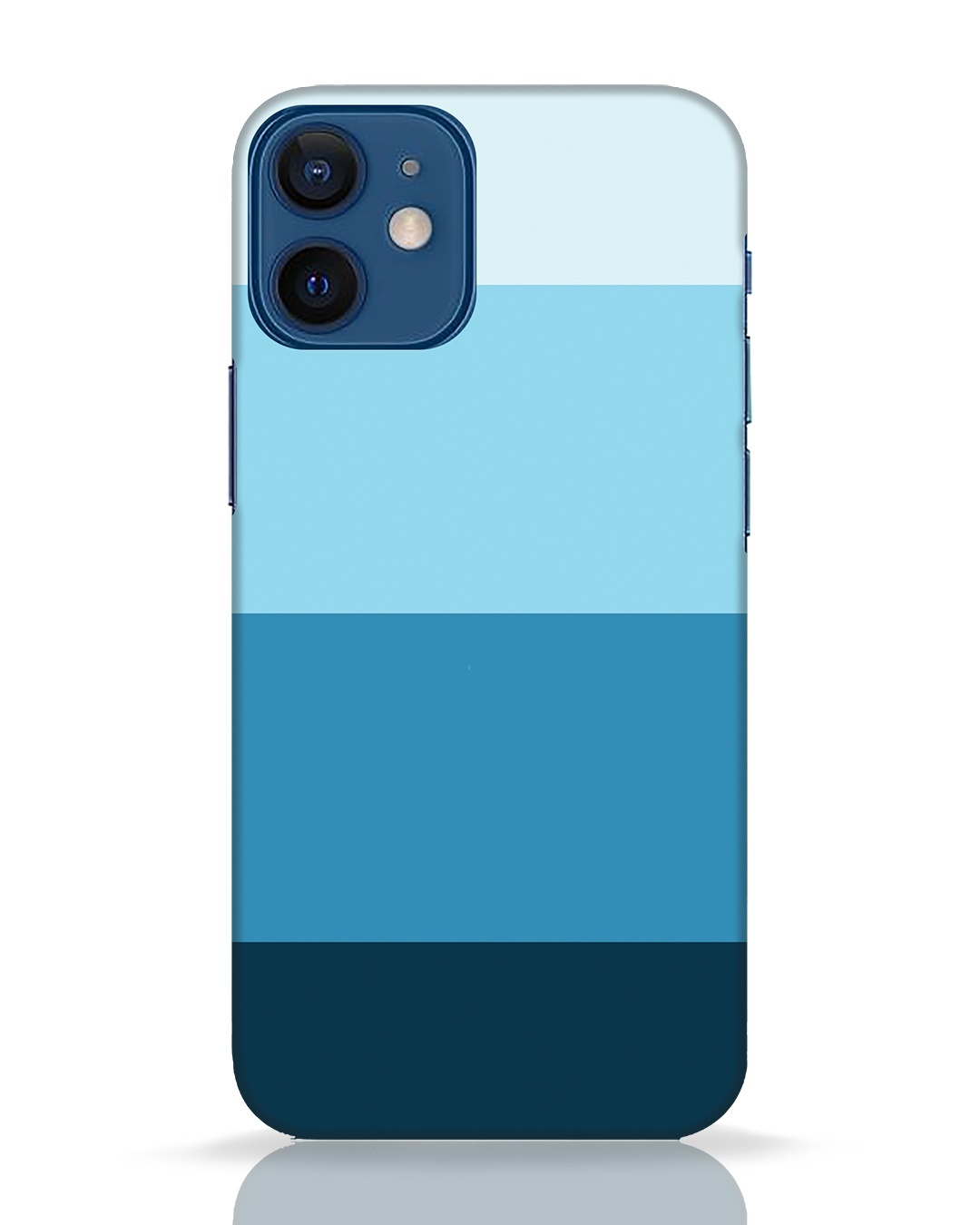 Buy Blue Ombre Stripes iPhone 12 Mini Mobile Cover Online in India at