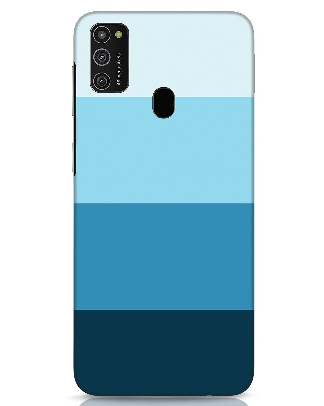 Buy Blue Ombre Stripes Samsung Galaxy M21 Mobile Cover Online in India ...