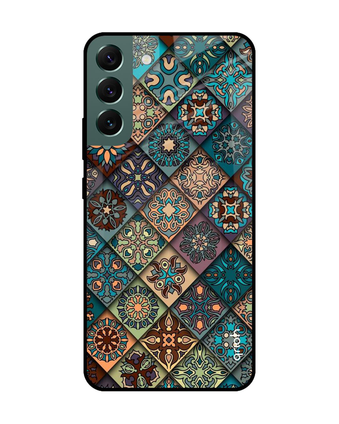 Buy Retro Art Printed Premium Glass Cover for Samsung Galaxy S22 Plus