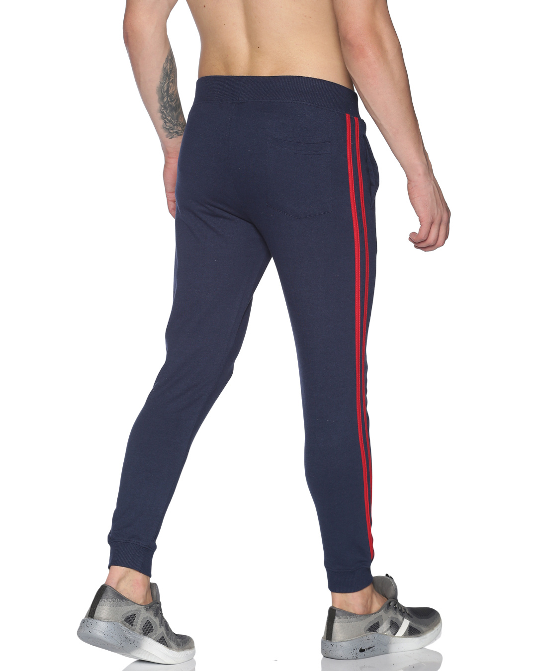 Navy Slim Fit Track Pant for Men Blue 