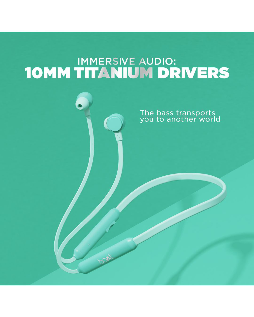 Shop 103 Wireless In The Ear Bluetooth Headphone (Mint Green)-Back