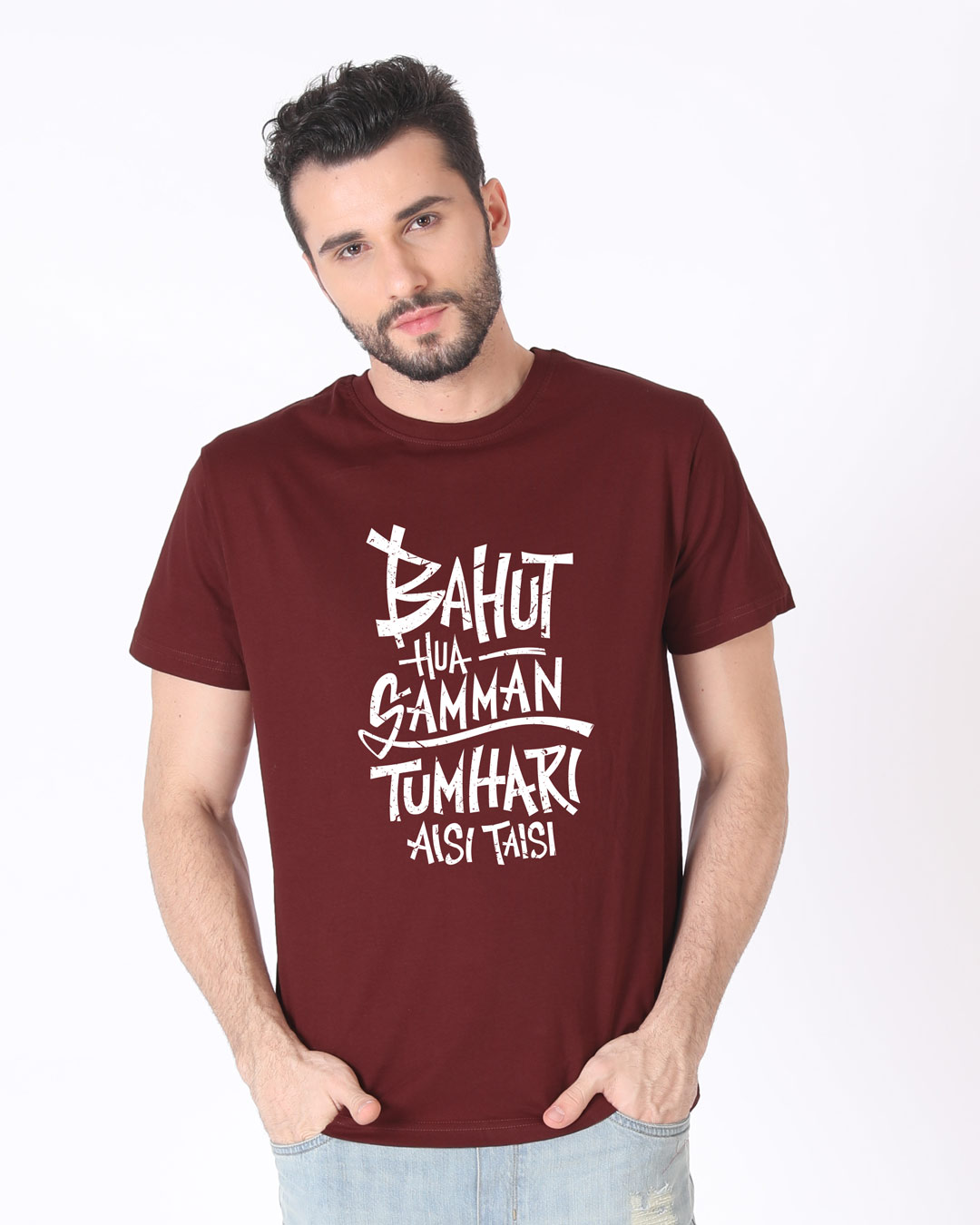 Shop Bohot Hua Samman Half Sleeve T-Shirt-Back