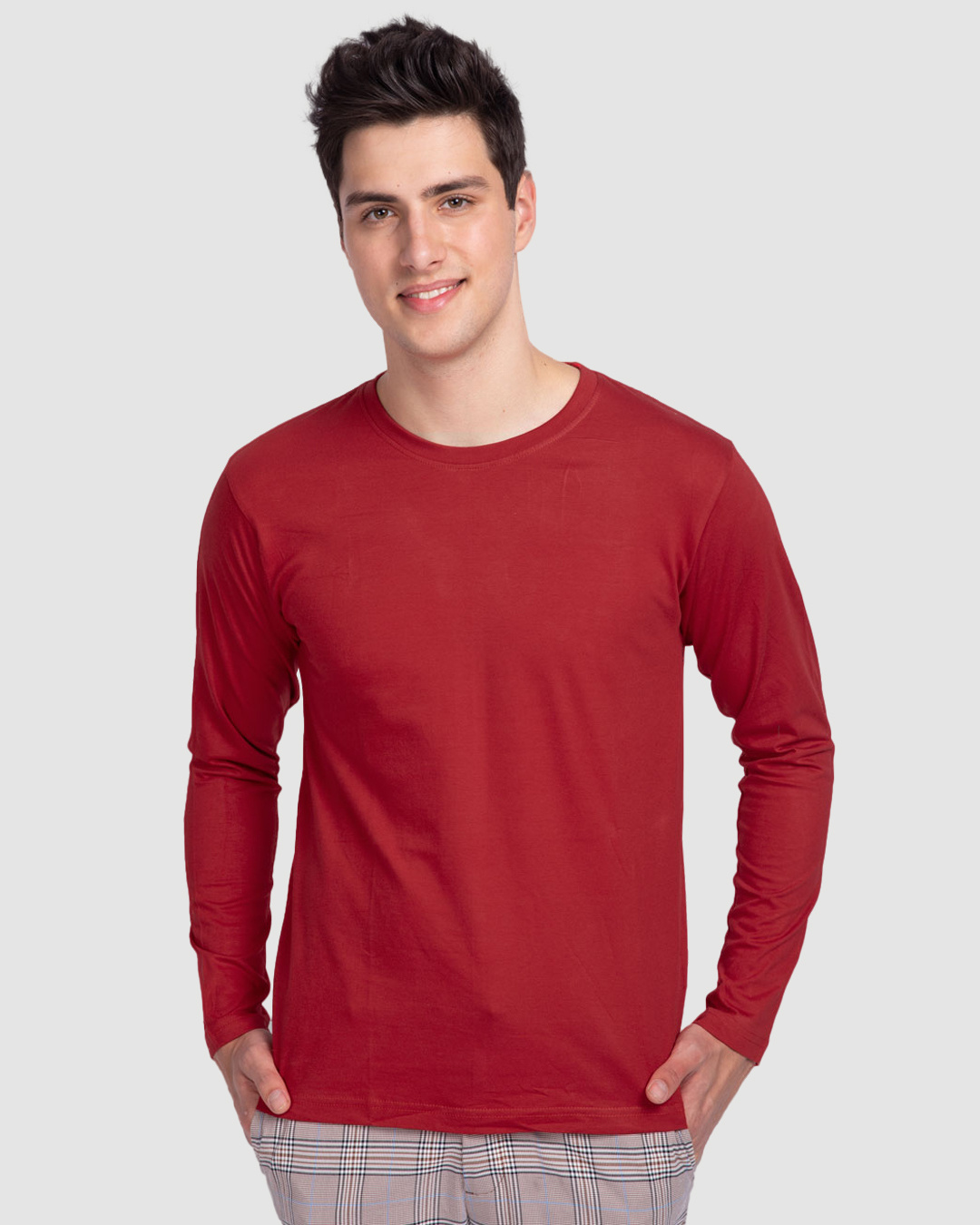 red t shirt full hand