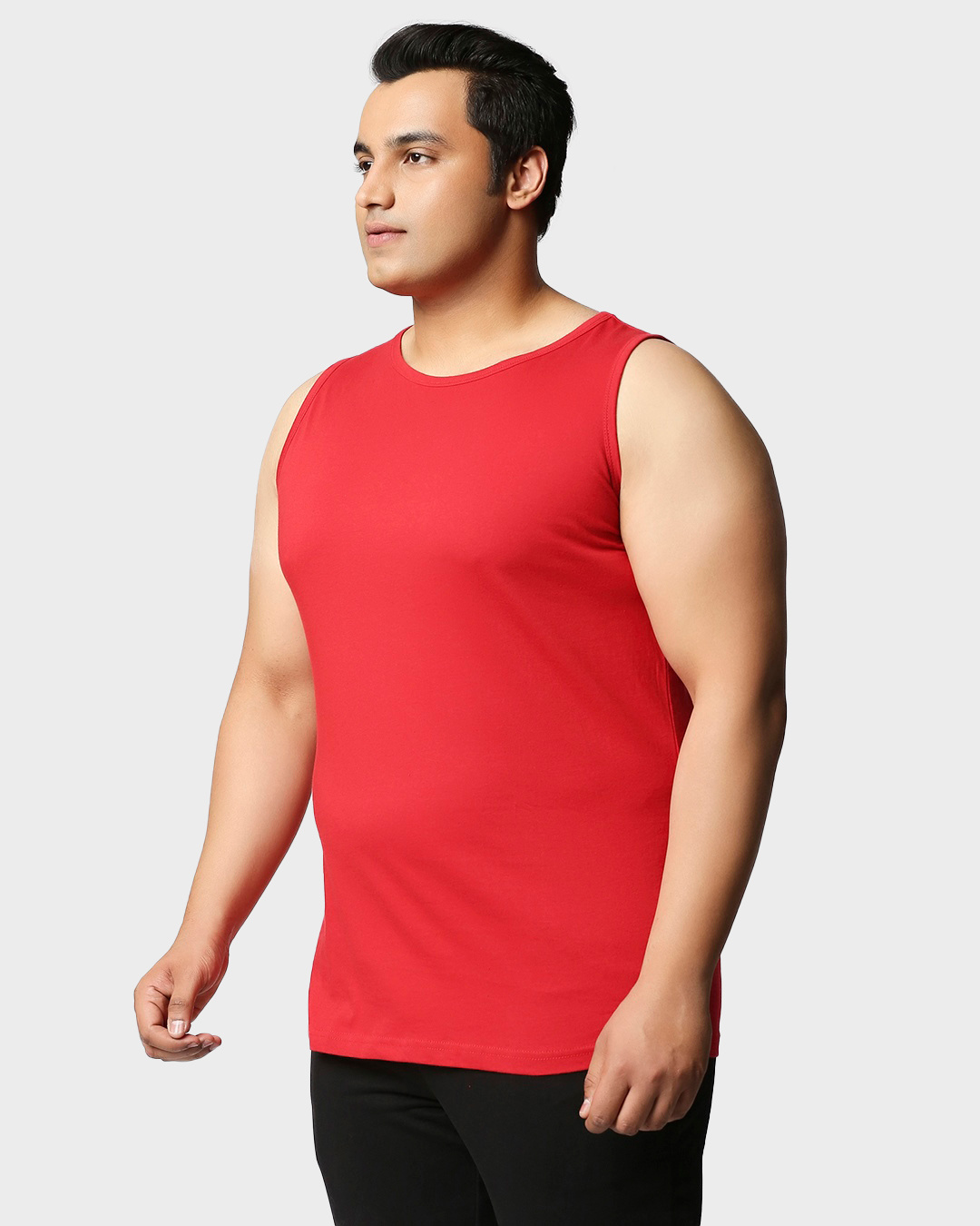 Shop Men's Red Plus Size Vest-Back