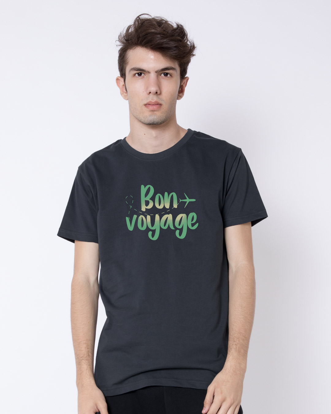 Shop Bon Voyage Half Sleeve T-Shirt-Back
