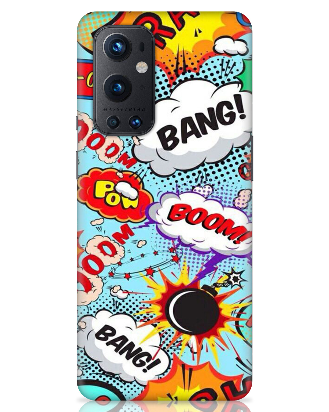 Shop Boom Bang Abstract Printed Designer Hard Cover For OnePlus 9 Pro (Impact Resistant, Matte Finish)-Front